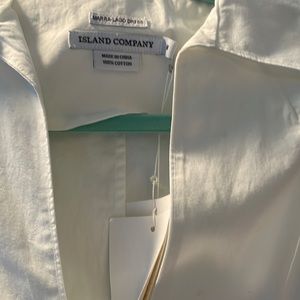 New with tags Island Company size M Marta-Lago dress white